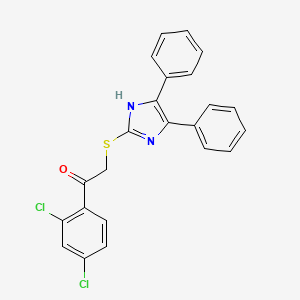 1-(2,4-dichlorophenyl)-2-[(4,5-diphenyl-1H-imidazol-2-yl)sulfanyl]ethanone