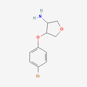 (3r,4r)-4-(4-Bromophenoxy)tetrahydrofuran-3-amine