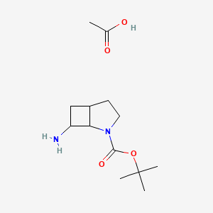 rel-(1S,5S,7S)-2-Boc-7-amino-2-azabicyclo[3.2.0]heptane acetate