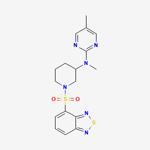 N-[1-(2,1,3-benzothiadiazole-4-sulfonyl)piperidin-3-yl]-N,5-dimethylpyrimidin-2-amine