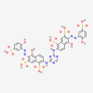 molecular formula C35H25N9O22S6 B1227518 活性红 6 半抗原 