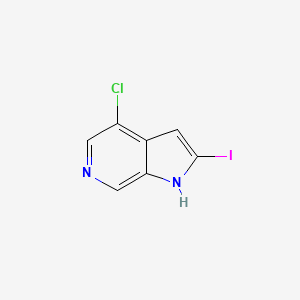 1H-Pyrrolo[2,3-c]pyridine, 4-chloro-2-iodo-