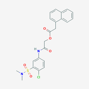 2-(1-Naphthalenyl)acetic acid [2-[4-chloro-3-(dimethylsulfamoyl)anilino]-2-oxoethyl] ester