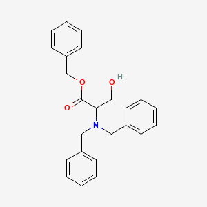 molecular formula C24H25NO3 B12275203 2-N,N-Dibenzyl Serine Benzyl Ester 