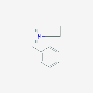 molecular formula C11H15N B12275252 1-(2-Methylphenyl)cyclobutanamine CAS No. 1152587-00-2