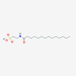 molecular formula C16H33NO4S B1227529 N-tetradecanoyltaurine CAS No. 63155-79-3