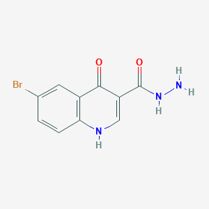 6-Bromo-4-hydroxyquinoline-3-carbohydrazide