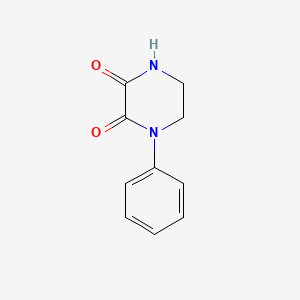 molecular formula C10H10N2O2 B12275306 1-Phenylpiperazine-2,3-dione CAS No. 59702-39-5