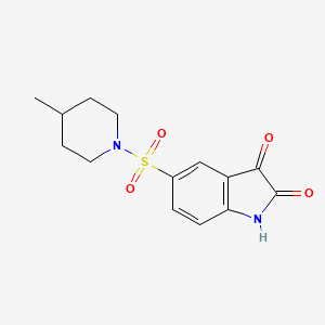 Piperidine, 1-[(2,3-dihydro-2,3-dioxo-1H-indol-5-yl)sulfonyl]-4-methyl-
