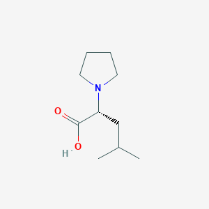 (R)-4-Methyl-2-(1-pyrrolidinyl)pentanoic Acid