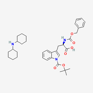 N-cyclohexylcyclohexanamine;(2R)-3-[1-[(2-methylpropan-2-yl)oxycarbonyl]indol-3-yl]-2-(phenylmethoxycarbonylamino)propanoic acid