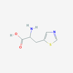 molecular formula C6H8N2O2S B12275407 2-Amino-3-(thiazol-5-yl)propanoic acid 