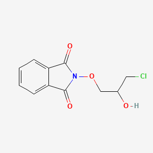 molecular formula C11H10ClNO4 B12275440 2-(3-Chloro-2-hydroxypropoxy)isoindole-1,3-dione 