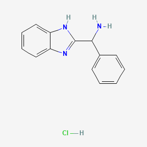 1H-benzimidazol-2-yl(phenyl)methanamine;hydrochloride