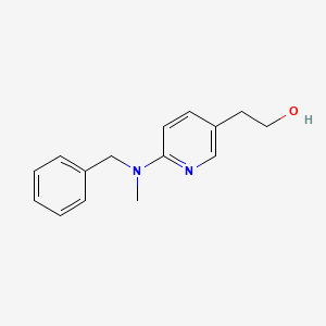 molecular formula C15H18N2O B12275506 2-{6-[Benzyl(methyl)amino]pyridin-3-yl}ethan-1-ol 