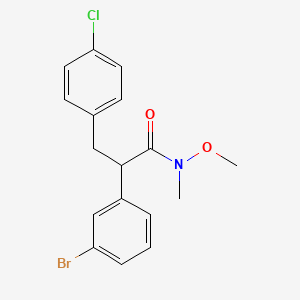 (S)-2-(3-Bromophenyl)-3-(4-chlorophenyl)-N-methoxy-N-methylpropanamide