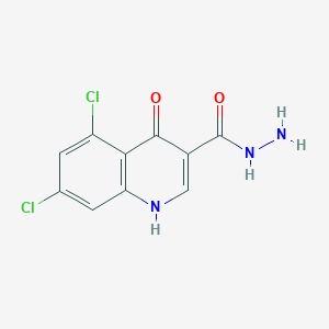 5,7-Dichloro-4-hydroxy-quinoline-3-carboxylic acid hydrazide