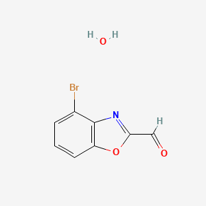 4-Bromo-benzooxazole-2-carbaldehyde hydrate