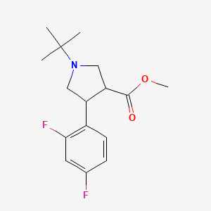 (3S,4R)-Methyl 1-(tert-butyl)-4-(2,4-difluorophenyl)pyrrolidine-3-carboxylate