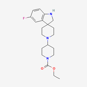 Ethyl 4-(5-fluorospiro[indoline-3,4'-piperidin]-1'-yl)piperidine-1-carboxylate