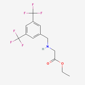 Ethyl 2-(3,5-bis(trifluoromethyl)benzylamino)acetate