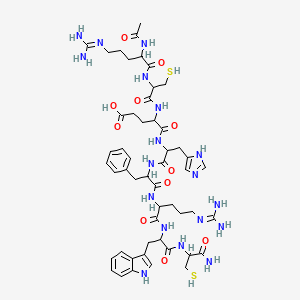 Ac-DL-Arg-DL-Cys-DL-Glu-DL-His-DL-Phe-DL-Arg-DL-Trp-DL-Cys-NH2