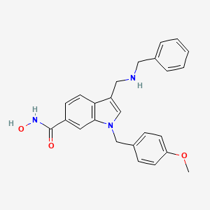 3-[(Benzylamino)methyl]-N-hydroxy-1-(4-methoxybenzyl)-1H-indole-6-carboxamide