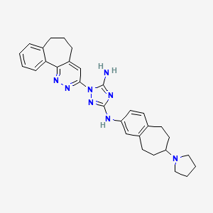 molecular formula C30H34N8 B12275700 R428 R-Enantiomer CAS No. 1037624-91-1