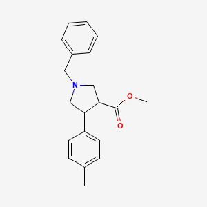 molecular formula C20H23NO2 B12275709 Methyl 1-benzyl-4-(4-methylphenyl)pyrrolidine-3-carboxylate 