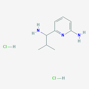 6-(1-Amino-2-methylpropyl)pyridin-2-amine;dihydrochloride