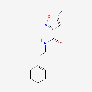 molecular formula C13H18N2O2 B1227573 N-[2-(1-cyclohexenyl)ethyl]-5-methyl-3-isoxazolecarboxamide 