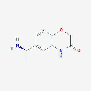 6-[(1R)-1-aminoethyl]-3,4-dihydro-2H-1,4-benzoxazin-3-one