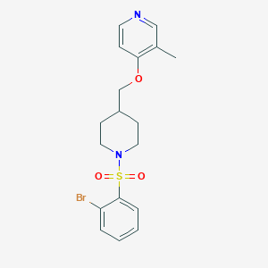 4-{[1-(2-Bromobenzenesulfonyl)piperidin-4-yl]methoxy}-3-methylpyridine