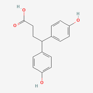 4,4-Bis(4-hydroxyphenyl)butanoic acid