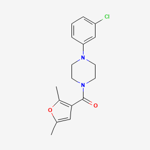 [4-(3-Chlorophenyl)-1-piperazinyl]-(2,5-dimethyl-3-furanyl)methanone