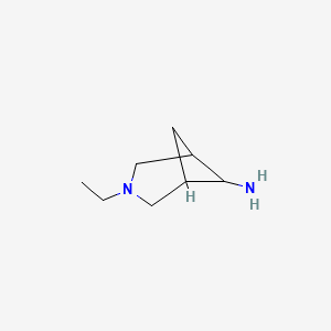 molecular formula C8H16N2 B12275829 3-Ethyl-3-azabicyclo[3.1.1]heptan-6-amine CAS No. 1240527-81-4