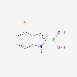 molecular formula C8H7BBrNO2 B12275846 4-Bromo-1H-indole-2-boronic acid 