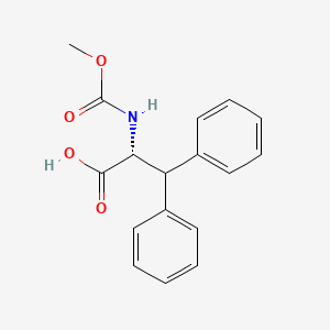 (2R)-2-(methoxycarbonylamino)-3,3-diphenylpropanoic acid