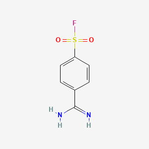 Benzenesulfonyl fluoride, 4-(aminoiminomethyl)-