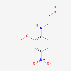 molecular formula C9H12N2O4 B1227590 2-羟基乙基氨基-5-硝基苯甲醚 CAS No. 66095-81-6