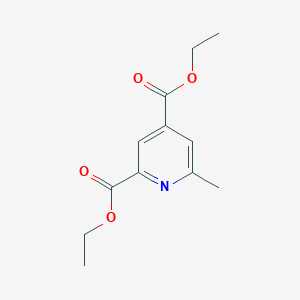 molecular formula C12H15NO4 B12275900 Diethyl 6-methylpyridine-2,4-dicarboxylate 