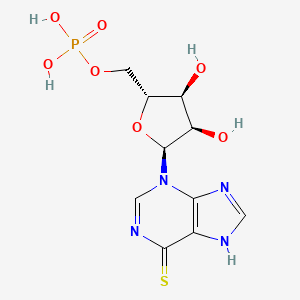 molecular formula C10H13N4O7PS B1227592 Thiopurinol ribonucleoside monophosphate CAS No. 81944-82-3