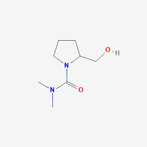 molecular formula C8H16N2O2 B12275923 2-(hydroxymethyl)-N,N-dimethylpyrrolidine-1-carboxamide 