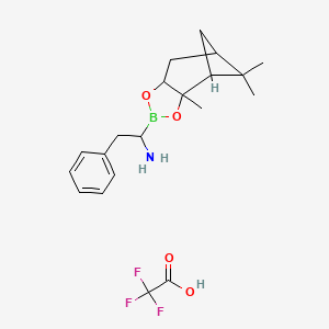 2-Phenyl-1-(2,9,9-trimethyl-3,5-dioxa-4-boratricyclo[6.1.1.02,6]decan-4-yl)ethanamine;2,2,2-trifluoroacetic acid