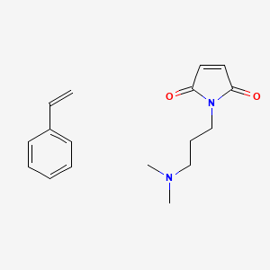 molecular formula C17H22N2O2 B1227595 1-(3-Dimethylaminopropyl)pyrrole-2,5-dione; styrene CAS No. 50815-81-1