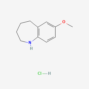 molecular formula C11H16ClNO B12275952 7-Methoxy-2,3,4,5-tetrahydro-1H-benzo[b]azepine hydrochloride 