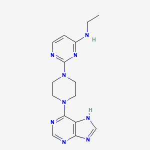 N-ethyl-2-[4-(9H-purin-6-yl)piperazin-1-yl]pyrimidin-4-amine