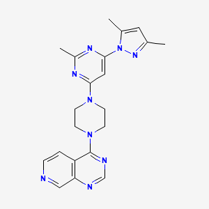 4-(3,5-dimethyl-1H-pyrazol-1-yl)-2-methyl-6-(4-{pyrido[3,4-d]pyrimidin-4-yl}piperazin-1-yl)pyrimidine