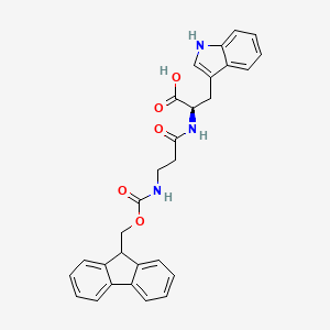 molecular formula C29H27N3O5 B12275981 Fmoc-beta-Ala-D-Trp-OH 