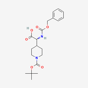 (R)-2-(((Benzyloxy)carbonyl)amino)-2-(1-(tert-butoxycarbonyl)piperidin-4-yl)acetic acid